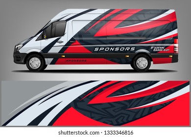 	
Van Wrap Livery design. Ready print wrap design for Van.