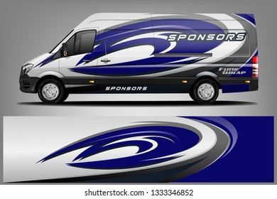 	
Van Wrap Livery design. Ready print wrap design for Van.