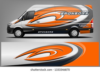 	
Van Wrap Livery design. Ready print wrap design for Van.