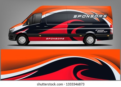 	
Van Wrap Livery design. Ready print wrap design for Van.