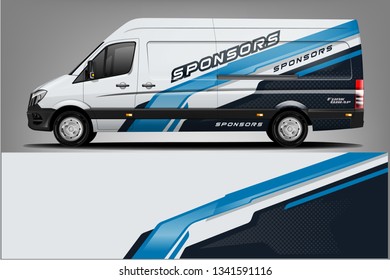 Van Wrap Livery design. Ready print wrap design for Van.
