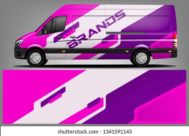 Van Wrap Livery design. Ready print wrap design for Van dekal
