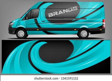 Van Wrap Livery design. Ready print wrap design for Van dekal
