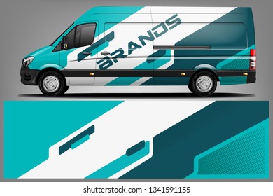 Van Wrap Livery design. Ready print wrap design for Van dekal

