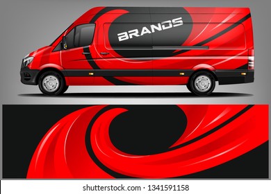 Van Wrap Livery design. Ready print wrap design for Van dekal
