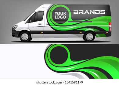 Van Wrap Livery design. Ready print wrap design for Van dekal
