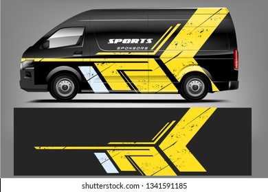 Van Wrap Livery design. Ready print wrap design for Van.
