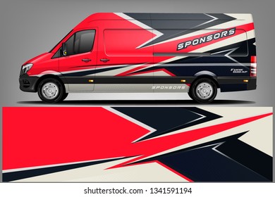 Van Wrap Livery design. Ready print wrap design for Van.
