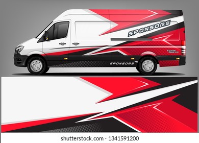 Van Wrap Livery design. Ready print wrap design for Van.
