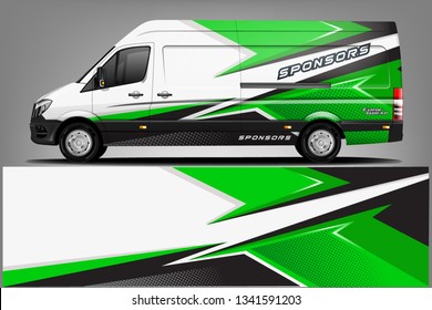 Van Wrap Livery design. Ready print wrap design for Van.
