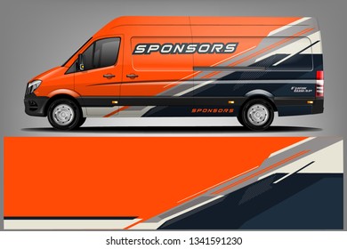 Van Wrap Livery design. Ready print wrap design for Van.

