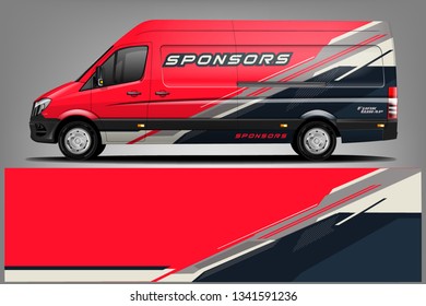 Van Wrap Livery design. Ready print wrap design for Van.
