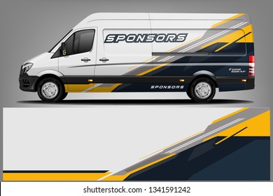 Van Wrap Livery design. Ready print wrap design for Van.
