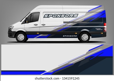 Van Wrap Livery design. Ready print wrap design for Van.
