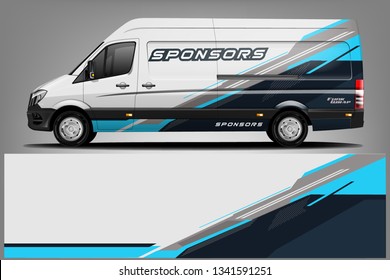 Van Wrap Livery design. Ready print wrap design for Van.
