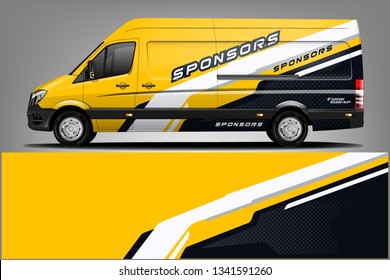 Van Wrap Livery design. Ready print wrap design for Van.
