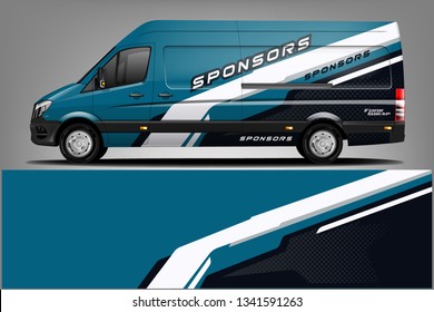 Van Wrap Livery design. Ready print wrap design for Van.
