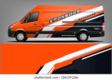 Van Wrap Livery design. Ready print wrap design for Van.
