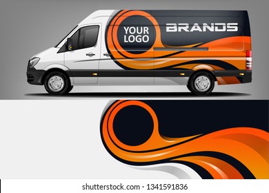 Van Wrap Livery design. Ready print wrap design for Van dekal
