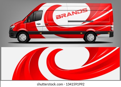 Van Wrap Livery design. Ready print wrap design for Van dekal
