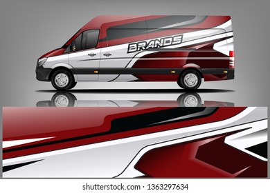 Van Wrap Livery design. Ready print wrap design for Van dekal

