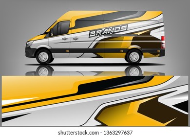 Van Wrap Livery design. Ready print wrap design for Van dekal
