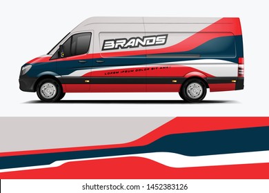 Van Wrap Livery design. Ready print wrap design for Van.
