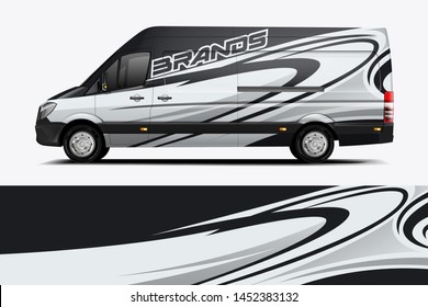 Van Wrap Livery design. Ready print wrap design for Van dekal
