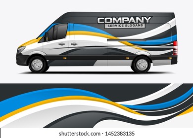 Van Wrap Livery design. Ready print wrap design for Van dekal
