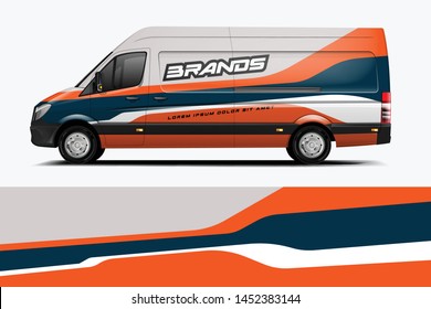 Van Wrap Livery design. Ready print wrap design for Van.
