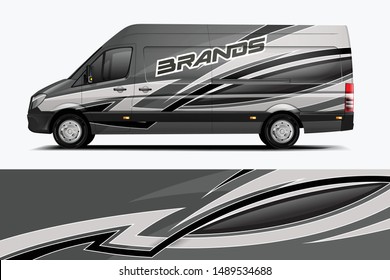 Van Wrap Livery design. Ready print wrap design for Van dekal