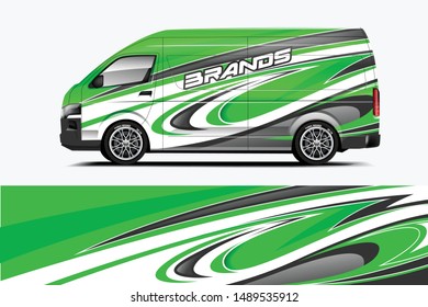 Van Wrap Livery design. Ready print wrap design for Van dekal