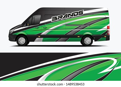 Van Wrap Livery design. Ready print wrap design for Van dekal