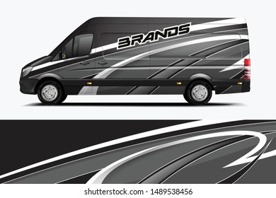Van Wrap Livery design. Ready print wrap design for Van dekal