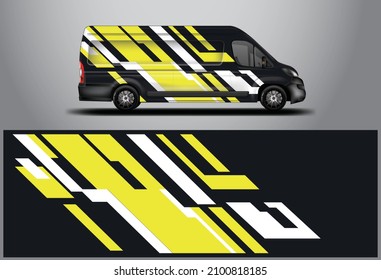 Van Wrap Livery design Ready Print Wrap Design .