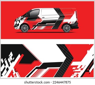 Van Wrap Livery design. Ready print wrap design