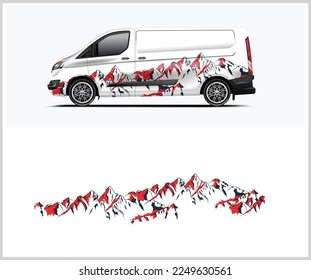 Van Wrap Livery design. Ready print wrap design