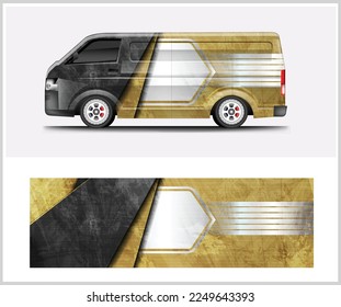 Van Wrap Livery Design. Fertiges Design für Druckverpackungen
