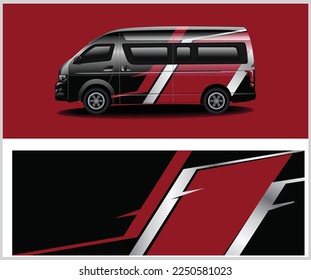 Diseño de Van Wrap Livery. Diseño de ajuste de impresión listo