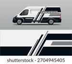 Van wrap vector design, livery van 