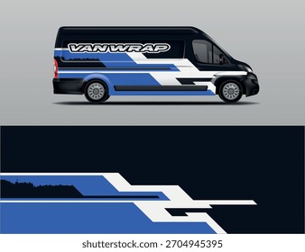 Van wrap vector design, livery van 