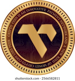 vanar-vanry cryptocurrency illustrations on abstract background. 3d illustrations.