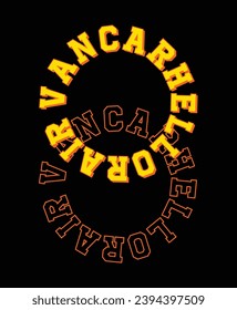 Vancarhell Slogan design vector graphic