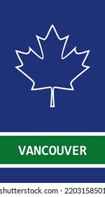 Vancouver Canucks ice hockey team uniform colors. Template for presentation or infographics.