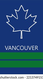 Vancouver Canucks ice hockey team uniform colors. Template for presentation or infographics.