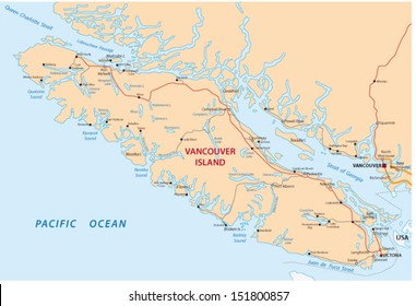 vancouver island road map