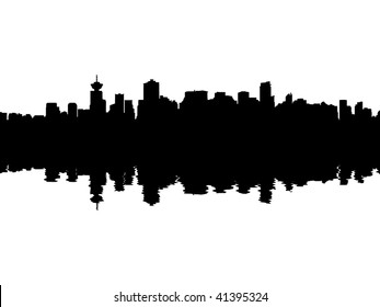 Vancouver Skyline reflected