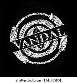 Vandal with chalkboard texture