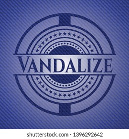 Vandalize jean background. Vector Illustration. Detailed.