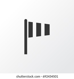 Vane Icon Symbol. Premium Quality Isolated Flag Element In Trendy Style.